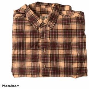 LL Bean Mens Flannel Large Regular